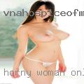 Horny woman online